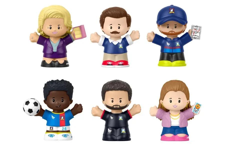 Grab your own set of the new Ted Lasso Little People figurines from Fisher-Price