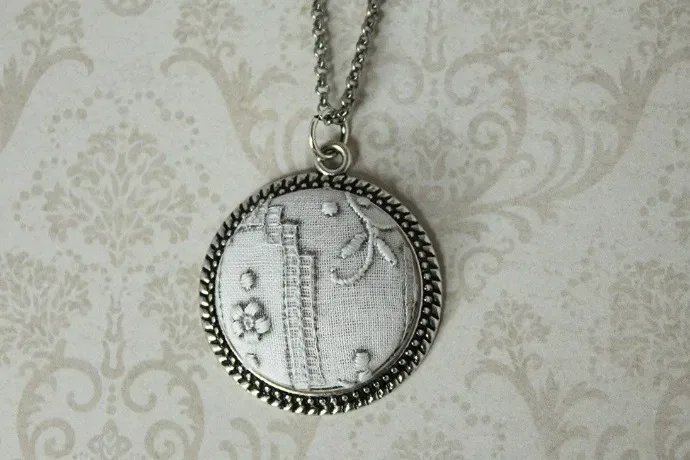 Ceci Leibovitz embroidered lace vintage jewelry