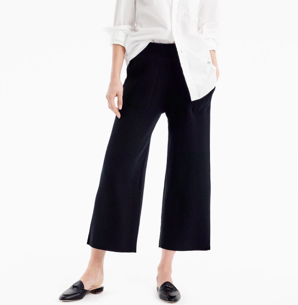 J Crew elastic waist stretch pants are a comfy but stylized alternative to yoga pants