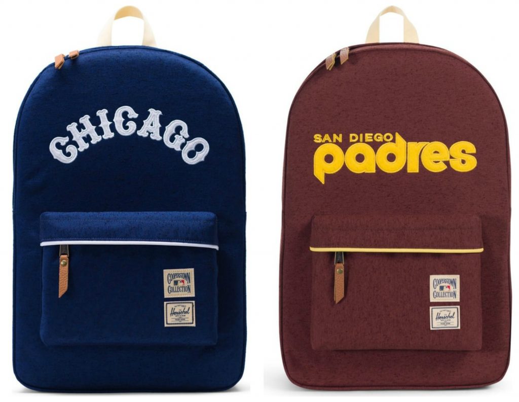 Cool backpacks for tweens + teens: Herschel Supply Cooperstown MLB Vintage Team backpacks