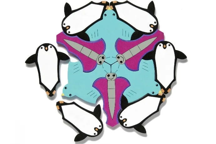 Puzzles for kids: Puzzles Without Borders' Penguins and friends