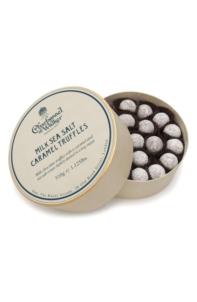 Self-care gifts for moms: Charbonnel et Walker double-layer gift set of Milk Sea Salt Caramel Truffles at Nordstrom | Mother's Day Gift Guide