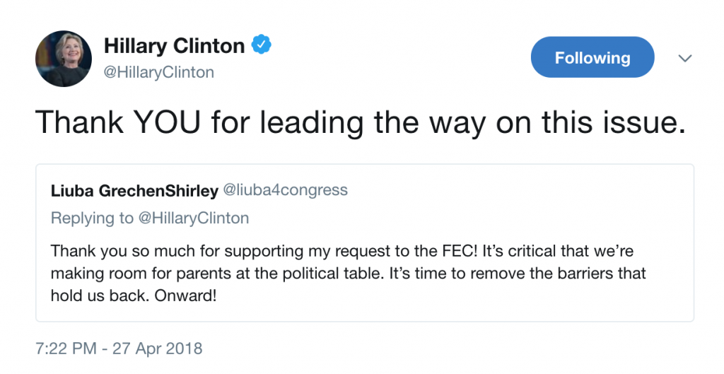 NYS House candidate LIuba Grechen Shirley helps get an FEC ruling that majorly helps working moms -- and all of us | Cool Mom Picks