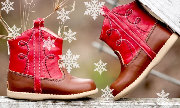 A happy new year starts with new shoes.