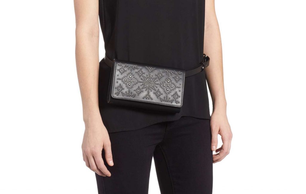 Hot Belt Bags for 2018: Rebecca Minkoff's Calfskin Studded Leather Belt Bag 