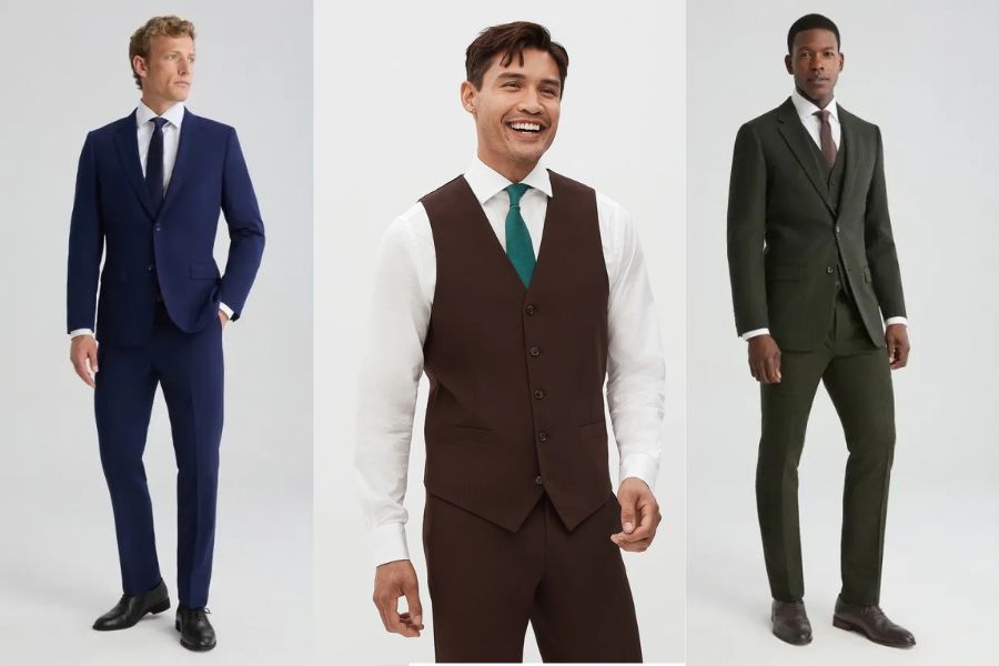 shop for a new suit today  - 3 men modeling suits