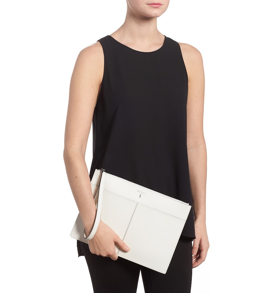 Best designer summer handbags on sale at Nordstrom: Serapian Milano clutch