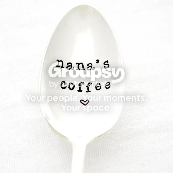 Nana's Coffee Spoon (hand-stamped vintage spoon)
