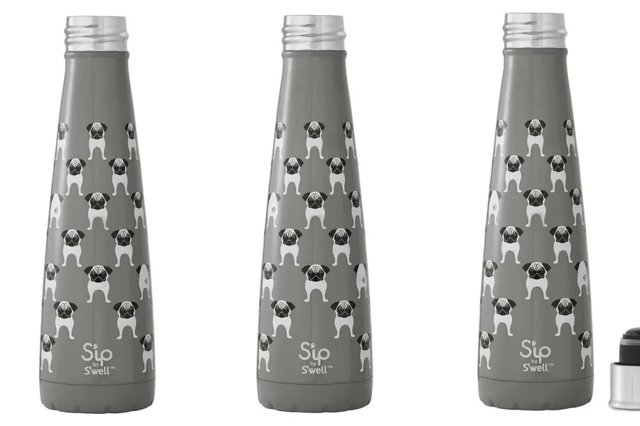 Pug Life insulated water bottle by Swell: Back to school shopping 2017