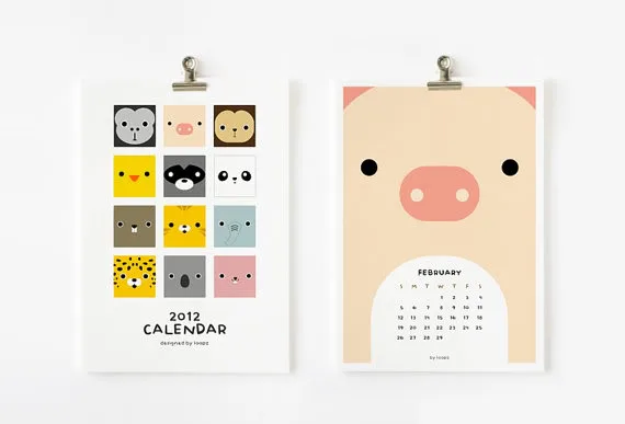 Printable calendars for 2012 that the kiddos will love too.
