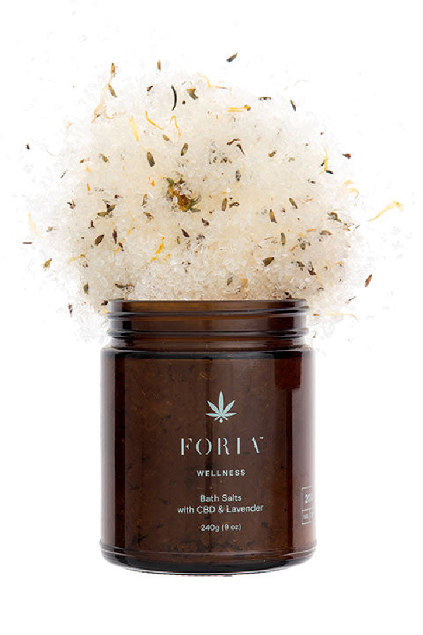 Foria Wellness Bath Salts with Lavender & CBD