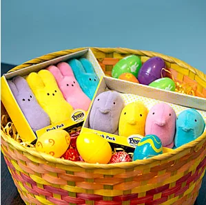 Cuddly plush Easter Peeps: still pretty sweet