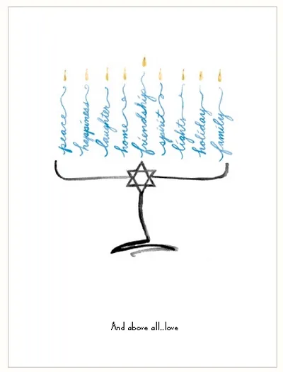 Getting your Hanukkah cards together early this year with a little help and a big discount