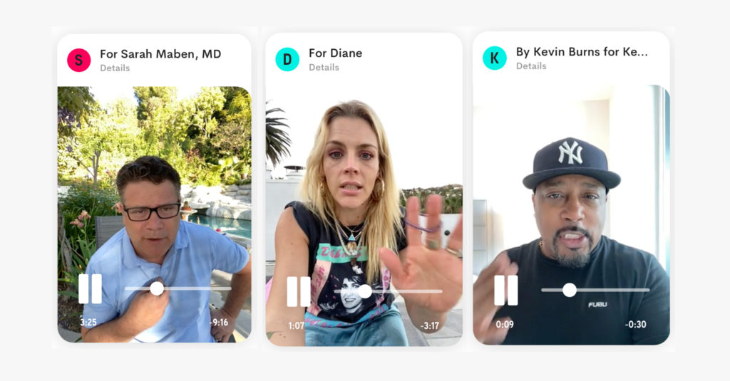 Mother's Day gifts that give back to Covid relief and healthcare workers: a personalized video shoutout from a favorite celebrity via Cameo