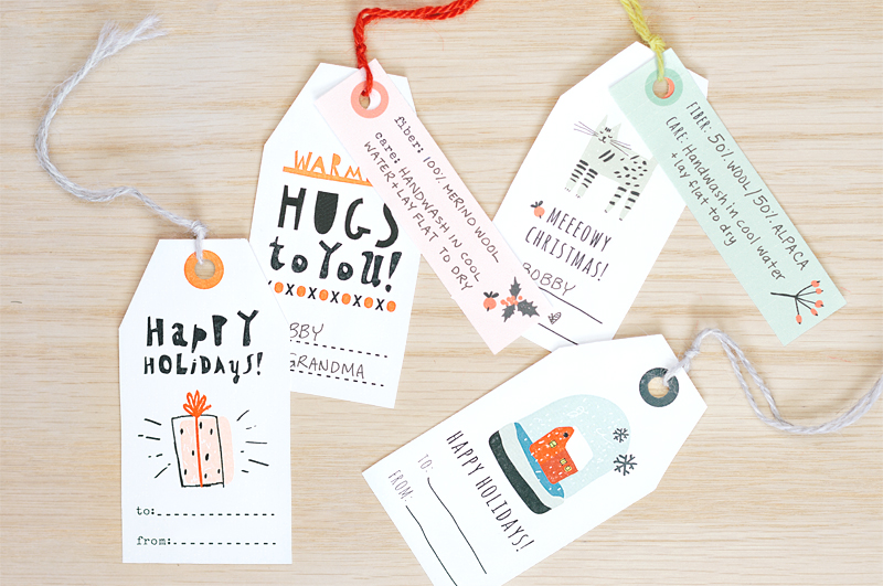 Printable gift tags and care labels from Sheep & Stitch are classic.