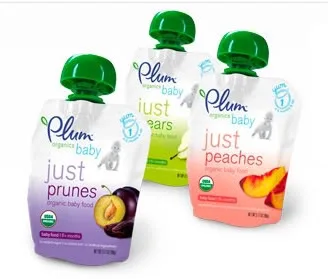 Plum Organics baby food - Not just plums, but definitely just organics.