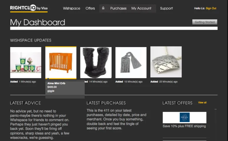 RightCliq by Visa - making online shopping fun, easy, and more affordable. Did we mention fun?