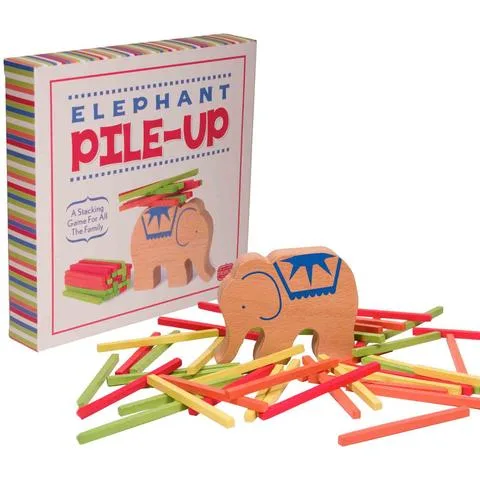 Birthday gifts for preschoolers under $15: Elephant Pile Up Game at Stubby Pencil Studio
