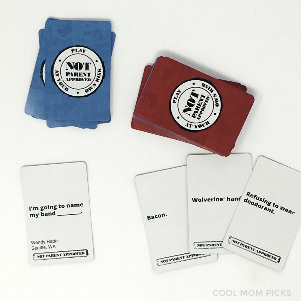 Not Parent Approved: The irreverent card game for families, now with expansion packs | cool mom picks