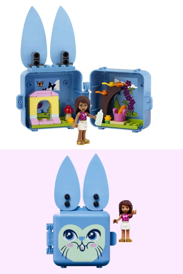 Creative Easter basket ideas for kids under $20: LEGO Friends Andrea and Bunny Cube Playlet