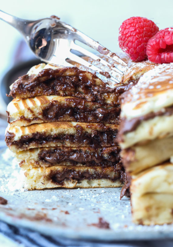 Nutella-Stuffed Pancakes Recipe Kit (DIY breakfast treat)