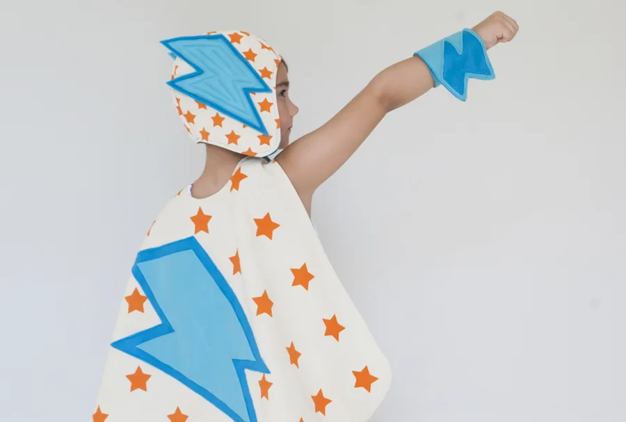 DIY Superhero Cape Patterns now available from LoveLane Designs, one of ETSY's most popular handmade superhero costume shops