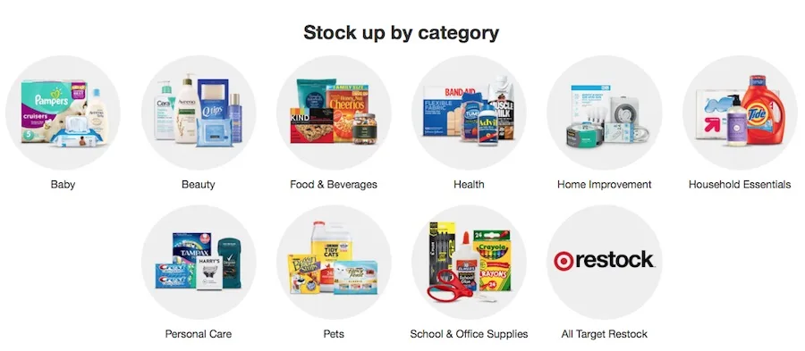 Target's next-day delivery service, now nationwide, lets you choose from 35,000 items.