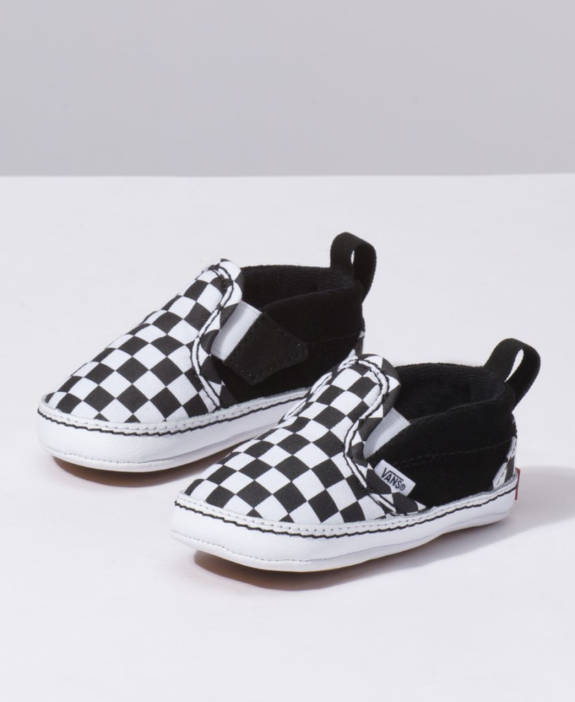 Best baby shower gifts under $30: Baby slip-on vans | Cool Mom Picks baby shower gift guide 2019