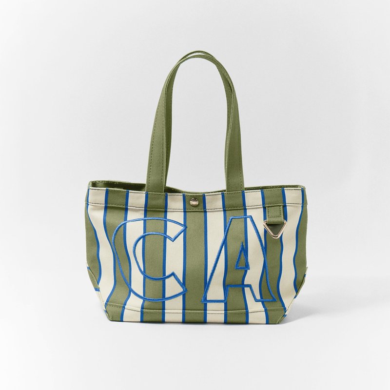 BaubleBar Striped Custom Alpha Tote