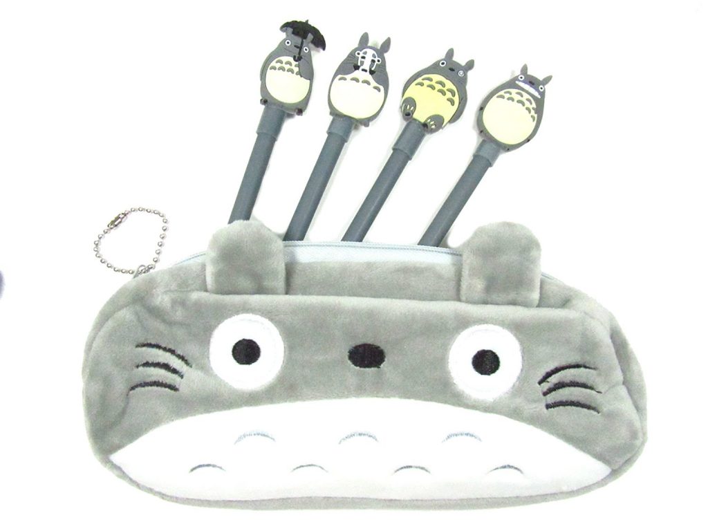 Totoro pencil case + 4-pen set: Cool back to school supplies under $10