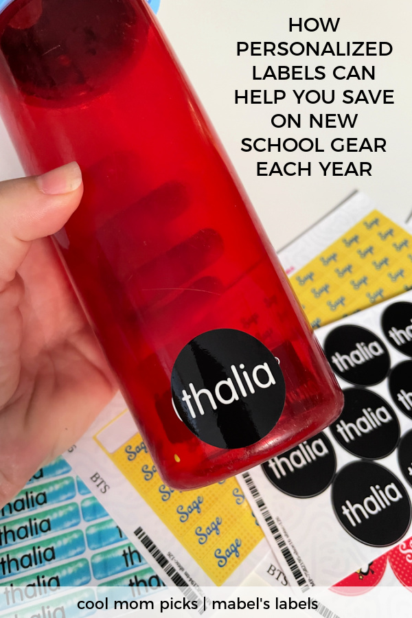 How to use personalized labels to save a ton on school supplies each year | Cool Mom Picks in partnership with Mabel's Labels