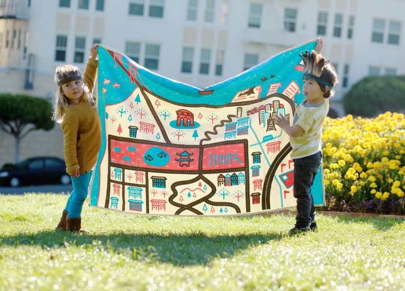 baby playmat: Wanderlust City Baby Playmats by Ella Lou - San Francisco
