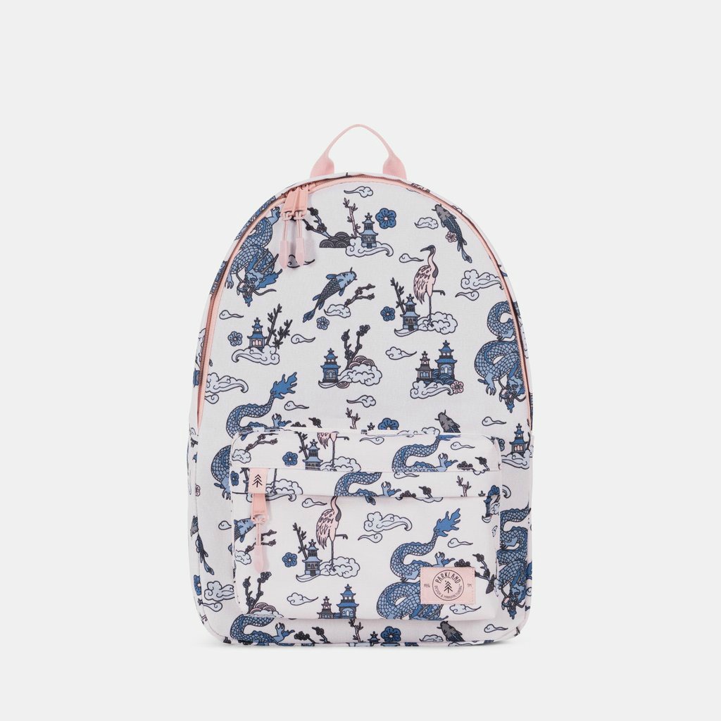 Cool backpacks for tweens and teens: New vintage dragon print large backpack from Parkland