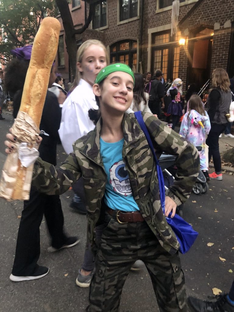 Best Halloween costumes on Garden Place, Brooklyn 2018: Rich Goranski from Be More Chill | © Cool Mom Picks