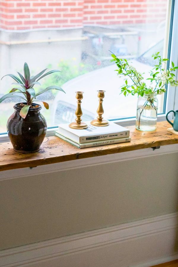 Window Sill Shelf Extension, Window Shelves, Windowsill extender, Floating Farmhouse Shelf, Cat window shelf, Reclaimed Wood