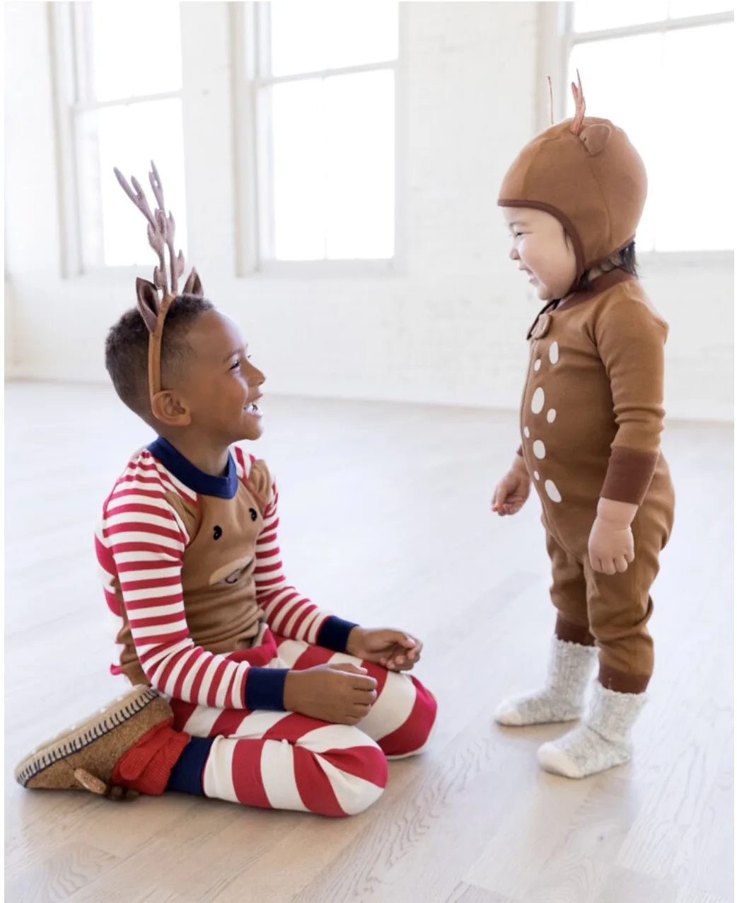 Kids' Halloween costumes made with pajamas