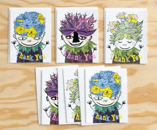Children's thank you cards that will grow on you