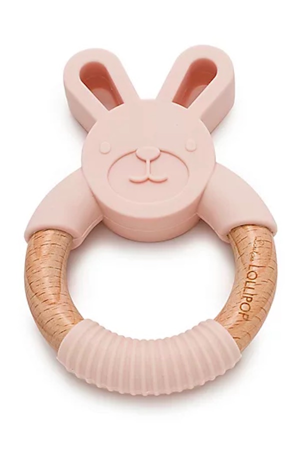 Adorably bunny teether for baby's first Easter from LouLou Lollipop Adorably bunny teether for baby's first Easter from LouLou Lollipop