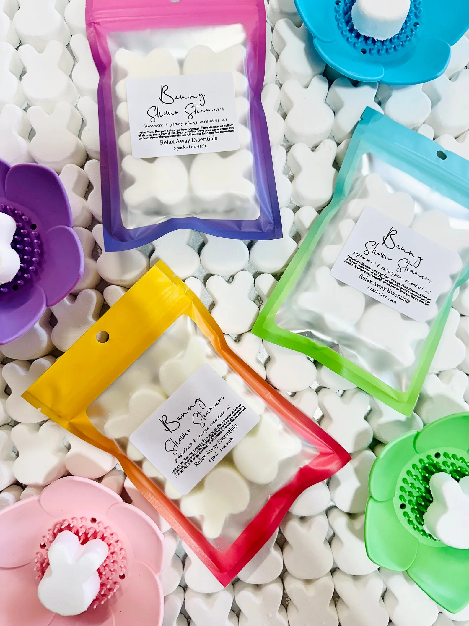 Easter baskets for teens: Easter bunny-shaped shower steamers from RelaxAway Essentials