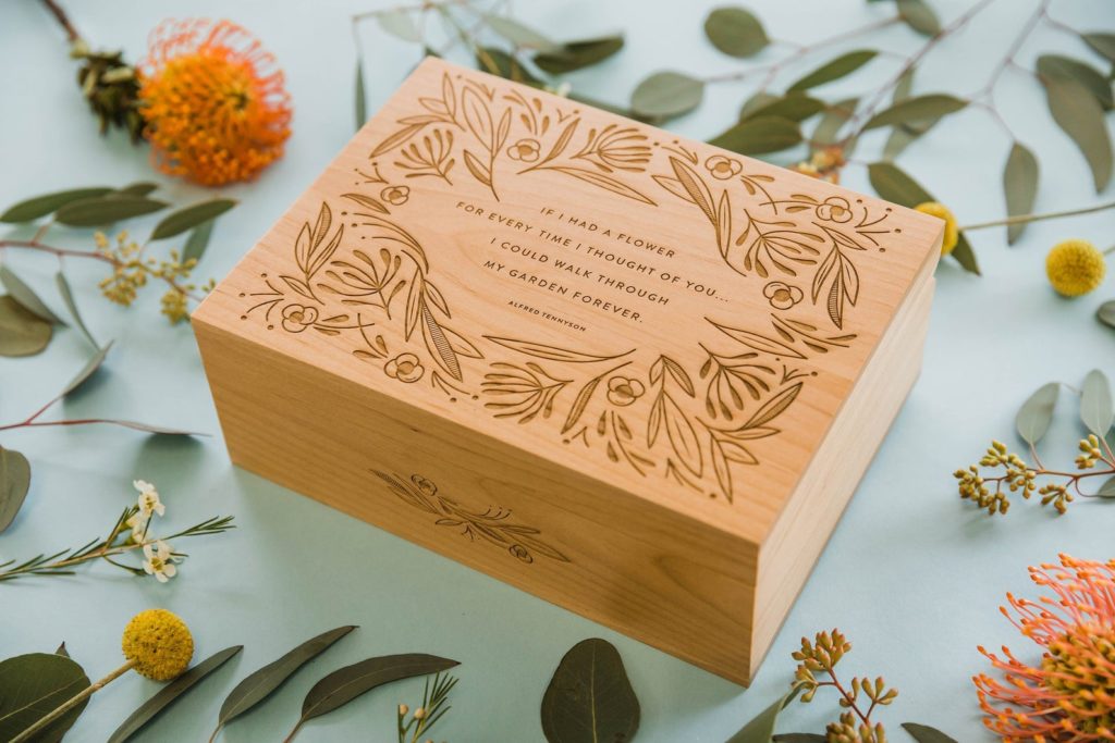 Meaningful Mother's Day gifts for mom or grandma:A Keepsake box featuring this Tennyson quote. Fill it with something special or let her do it| Mother's Day Gift Guide