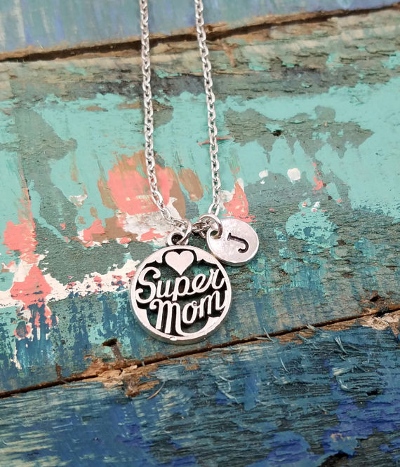 Super Mom Necklace from Simply Charmed by Angel | Cool affordable Mother's Day gifts under $15