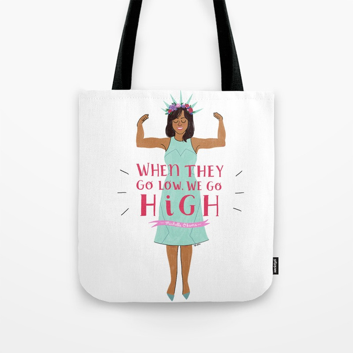 Feminist Mother's Day gift: Michelle Obama illustration on totes, tees, phone cases and more by Tyler Feder