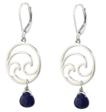 Peggy Li's Double Wave earrings donate 25% of sales to protect voters' rights through the ACLU