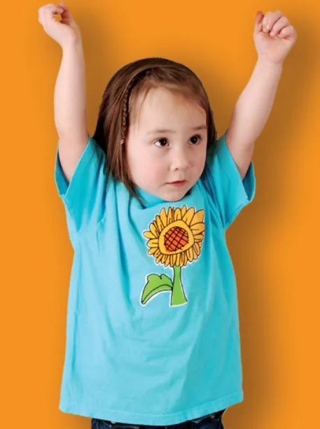 Clothes for kids, drawn by kids, helping kids. No kidding.
