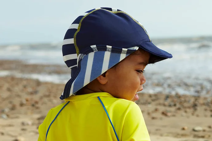 The best baby sun hats: classic stripes Surf Hat at Boden