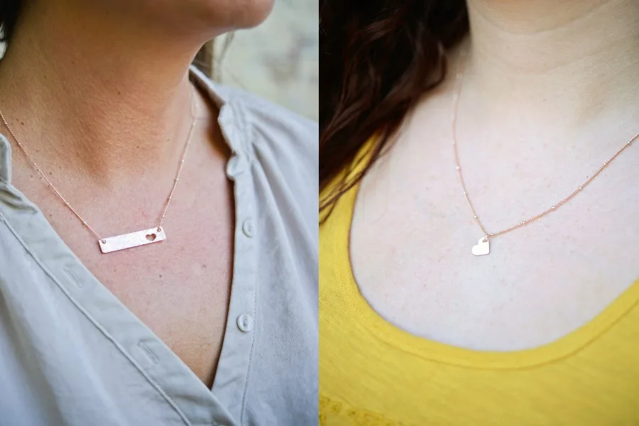 11 of the sweetest Mother Daughter Necklace Sets like this one from Erin Pelicano