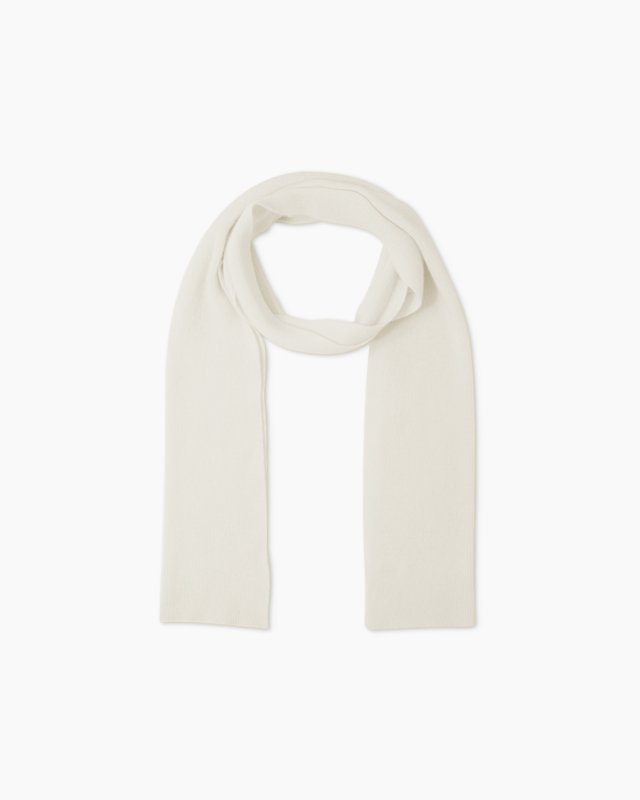 Quince Mongolian cashmere scarf in ivory