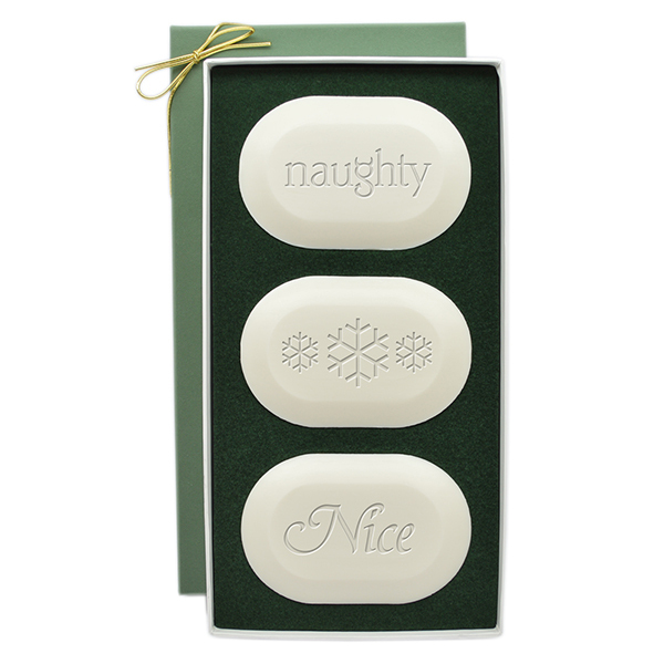 Gifts that give back to first responders of the California wildfires: Naughty and nice soap gift set | Aha