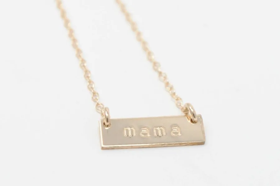 Mother's Day gifts that give back: Personalized necklace at ABLE
