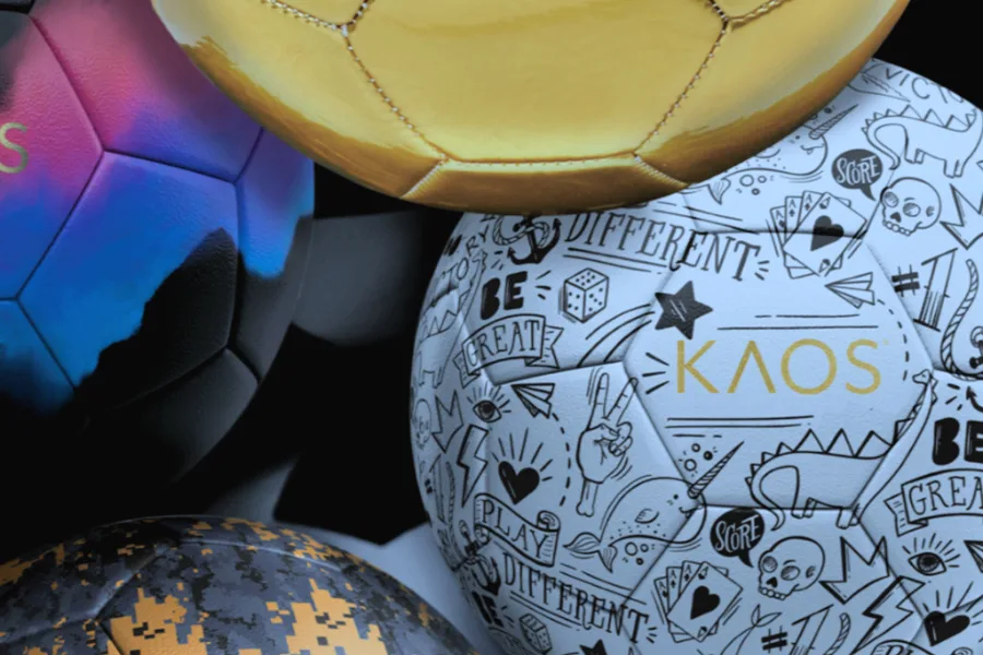 Kaos makes soccer balls for girls (and boys) in amazing patterns and designs
